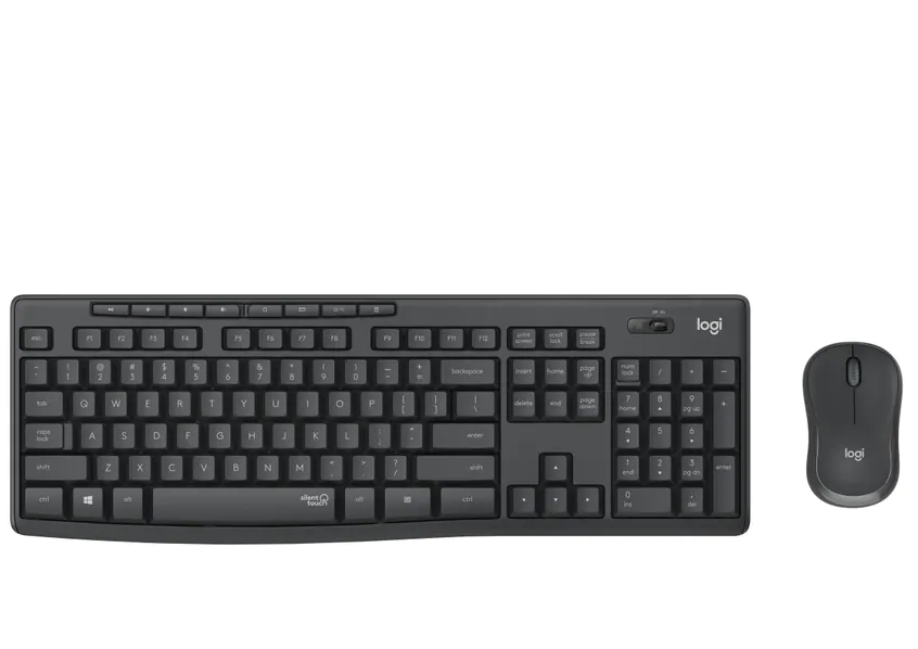 Безжичен комплект клавиатура и мишка Logitech MK295 Graphite black 920-009800 БДС layout-photo 1