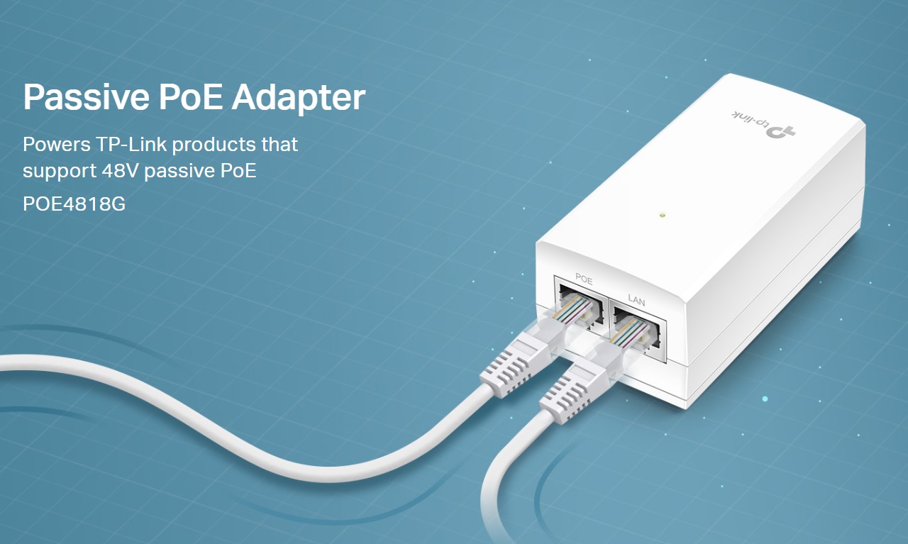PoE адаптер пасивен TP-Link Omada POE4818G (TL-POE4818G) 48V 18W-photo 3