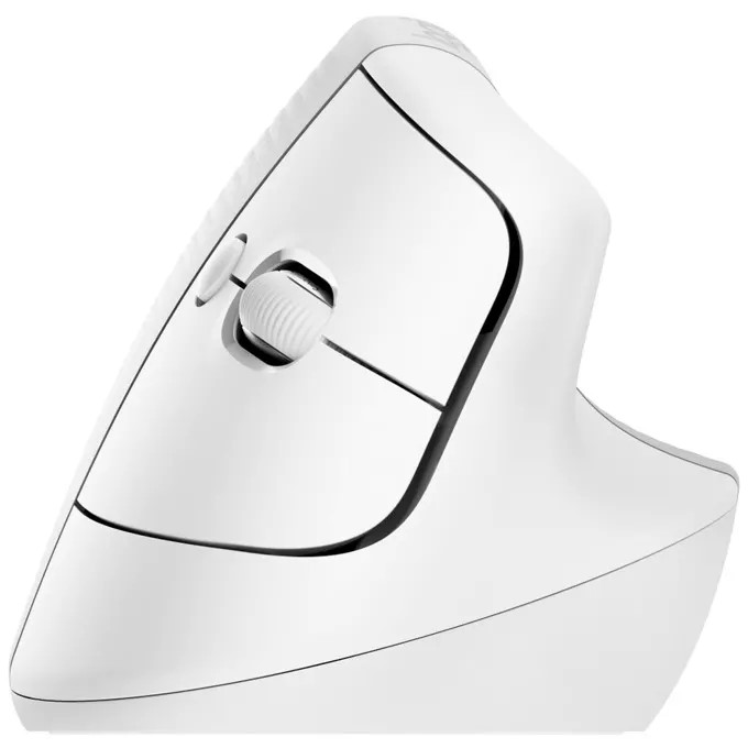 Безжична вертикална ергономична мишка Logitech Lift Bluetooth 910-006475 - бяла-photo 4