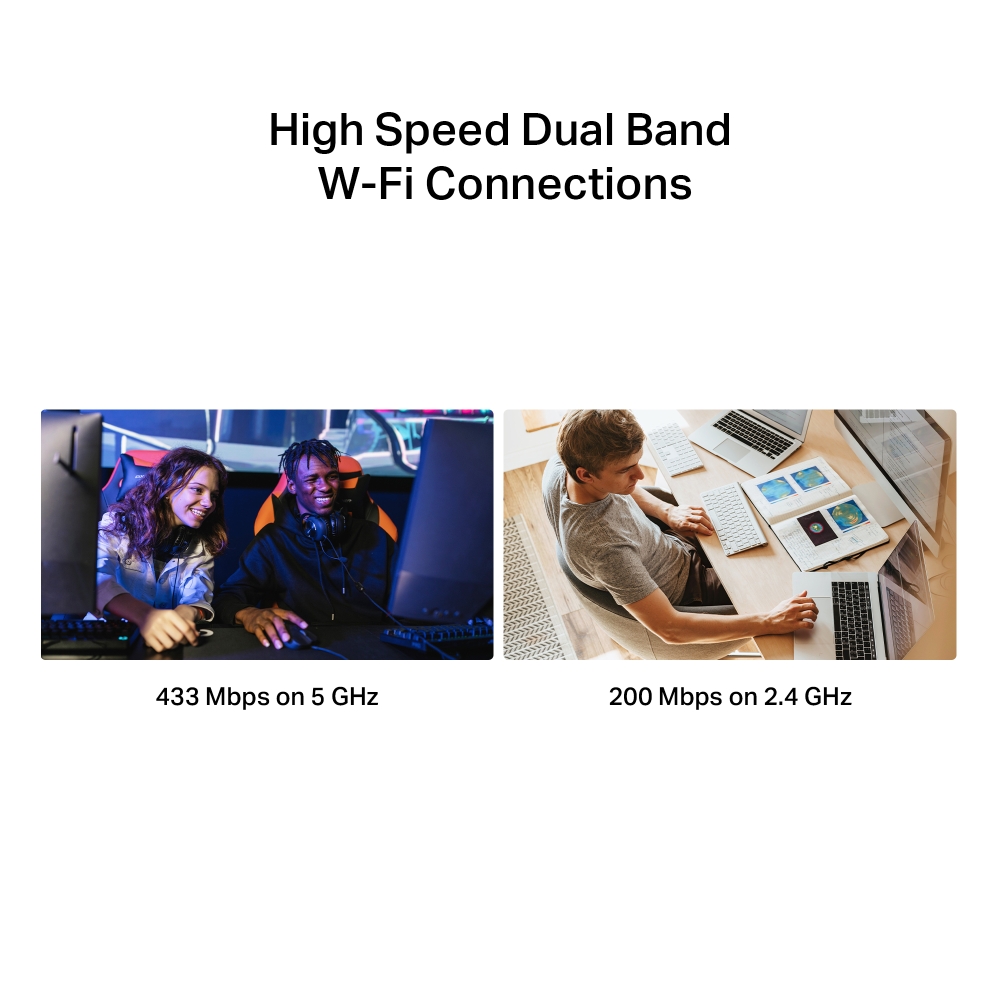 Безжичен Nano USB адаптер Mercusys MA20N AC650 - Image 4