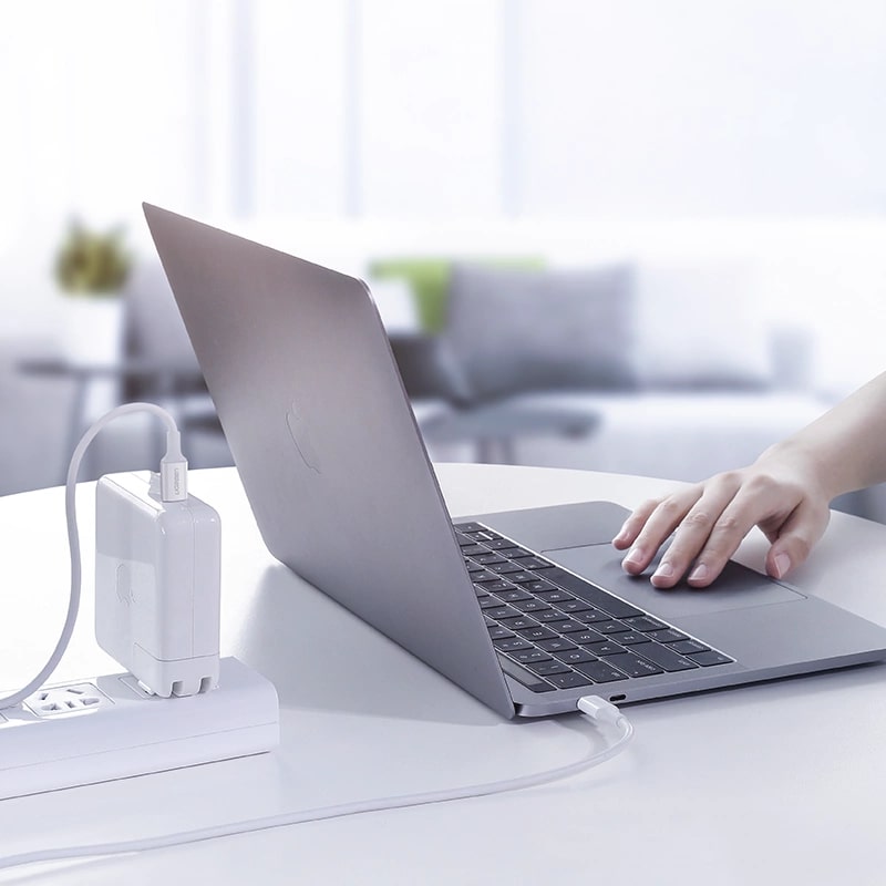 Кабел Ugreen US300 60552, USB-C/USB-C 5А,DATA, 2м - бял-photo 2