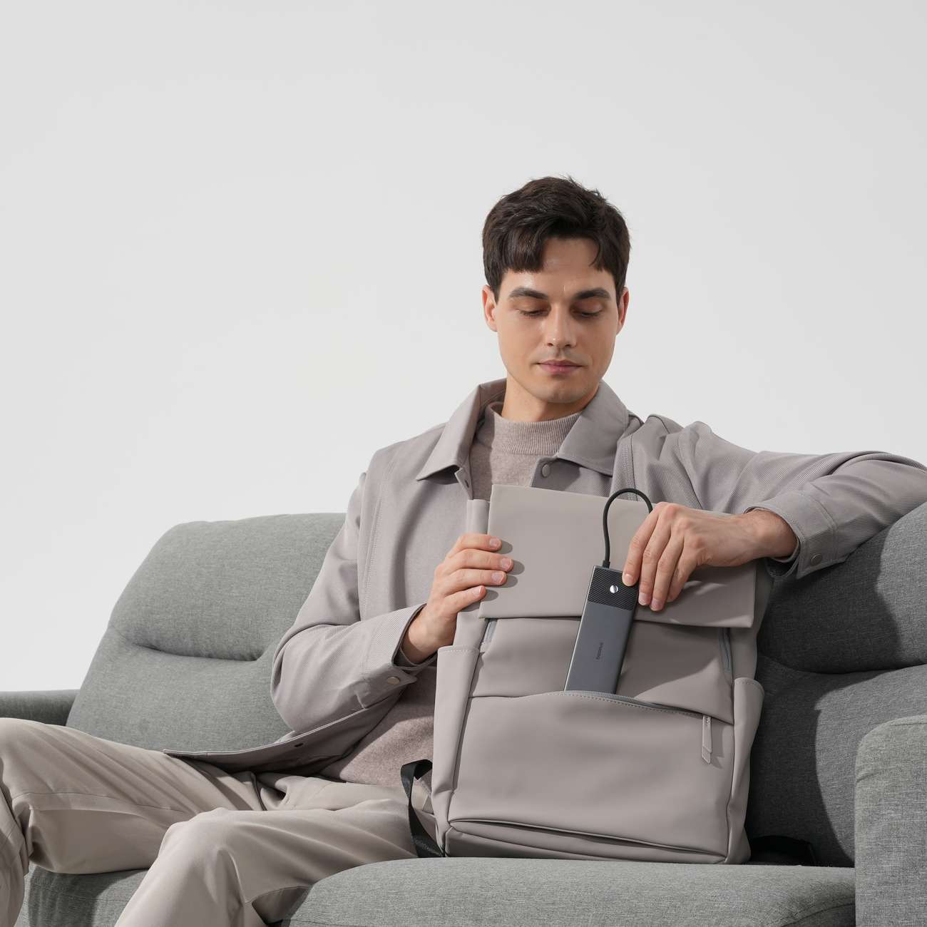 USB хъб Baseus 10 в 1 Metal Gleam Series USB-C към USB-C PD / USB-C / 3x USB-A / 2x HDMI / RJ-45 / SD / TF B00061800123-00 - черен-photo 2