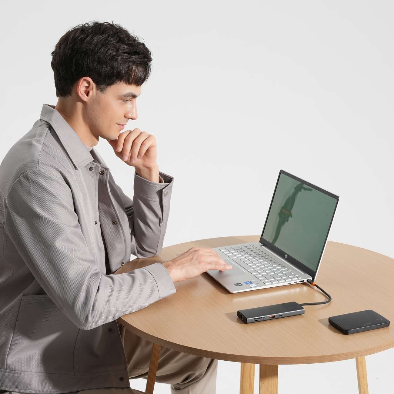 USB хъб Baseus 10 в 1 Metal Gleam Series USB-C към USB-C PD / USB-C / 3x USB-A / 2x HDMI / RJ-45 / SD / TF B00061800123-00 - черен-photo 3