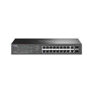 20-портов гигабитов лесно управляем комутатор TP-Link Omada ES220GP с 16 PoE+ порта