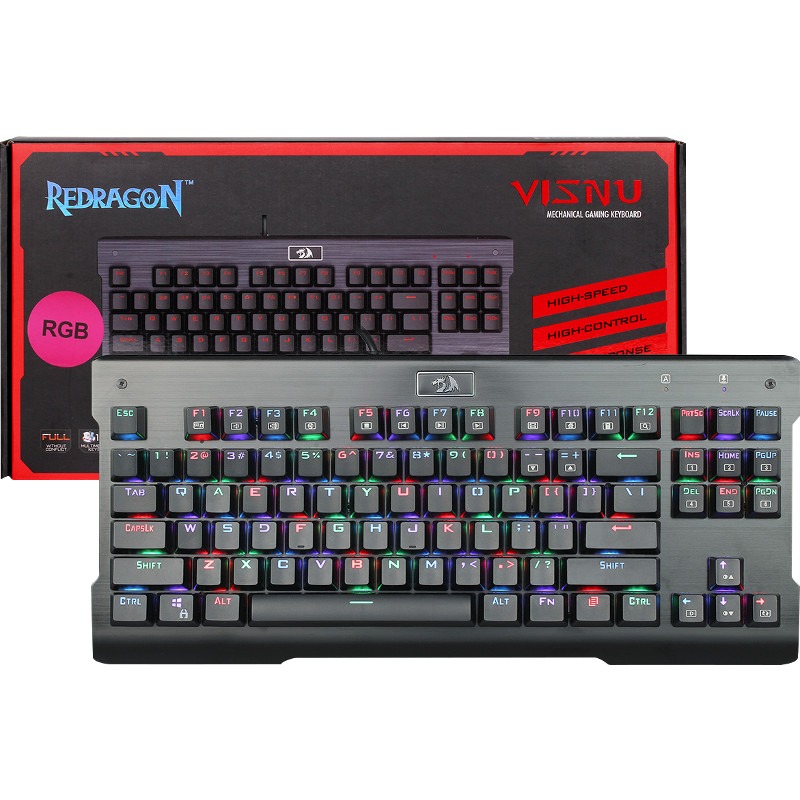 Механична RGB геймърска клавиатура Redragon Visnu K561-photo 4