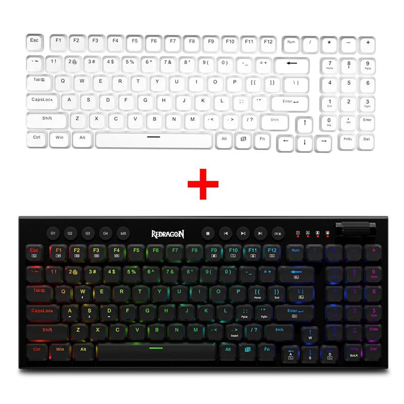 Геймърска механична клавиатура Redragon Sion K653-RGB RGB осветление red switches - черна-photo 2