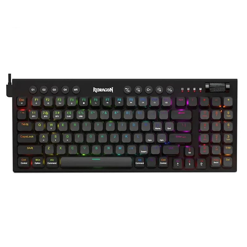 Геймърска механична клавиатура Redragon Sion K653-RGB RGB осветление red switches - черна