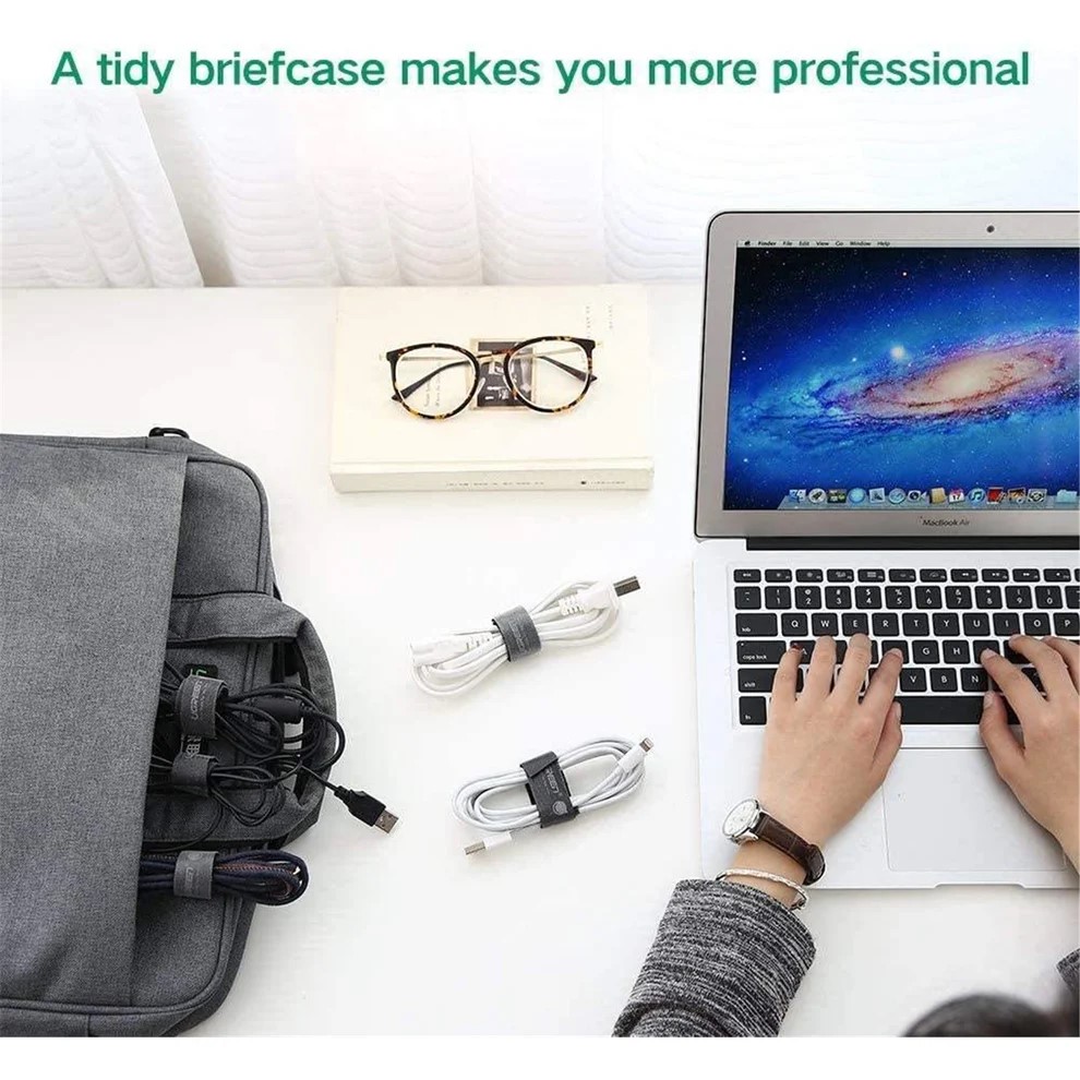 Лента за организиране на кабели UGREEN LP124 / 40356 5 м - черна-photo 4