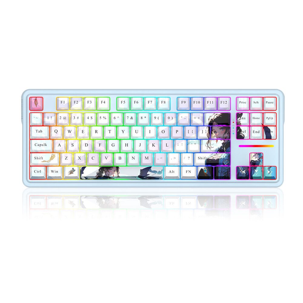 Механична геймърска клавиатура със и без Bluetooth Redragon Antonium Pro Anime Bluemarine K728AK-RGB-PRO с RGB