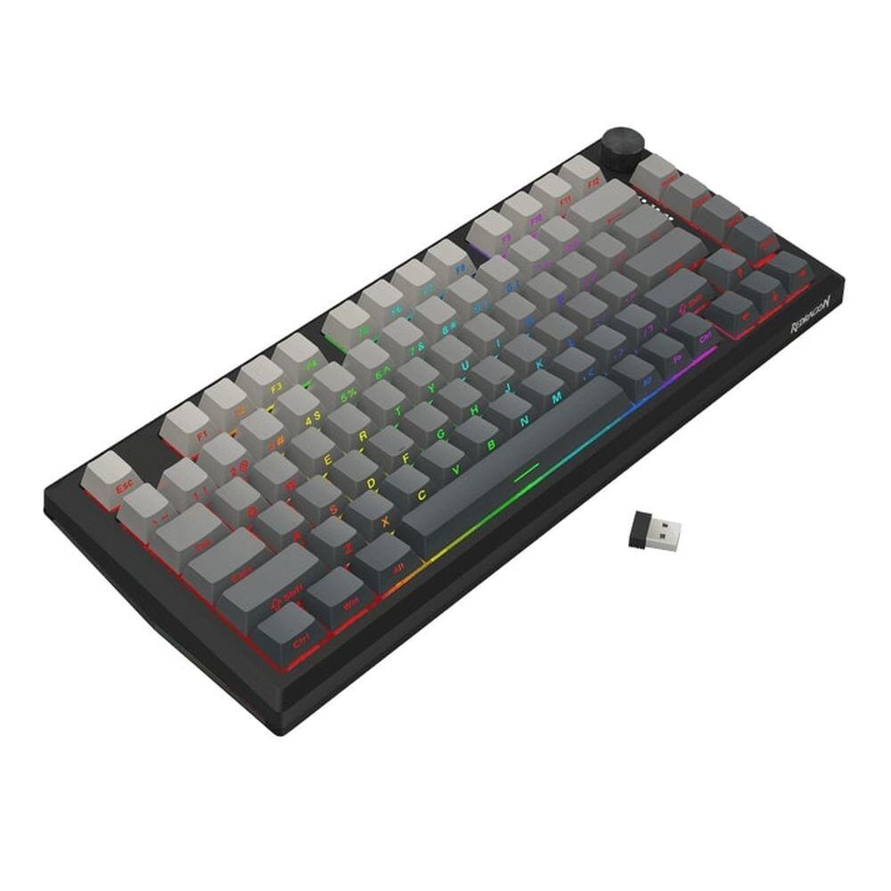 Bluetooth и безжична механична геймърска клавиатура Redragon Penumbra Pro K687GG-RGB-PRO с RGB осветление - черна-photo 4
