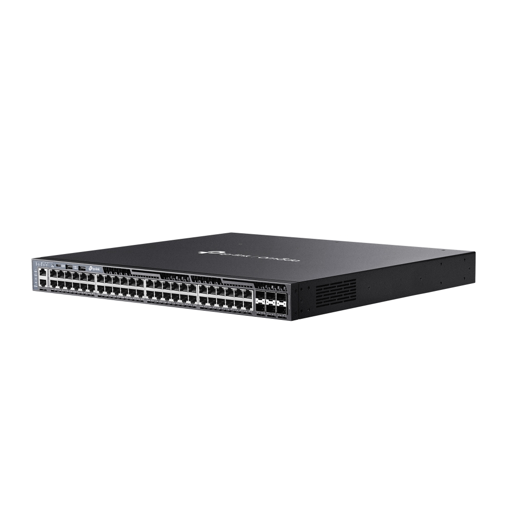 48-портов Gigabit Stackable L3 управляем комутатор с 6 10G слота TP-Link Omada SG6654XHP-photo 1