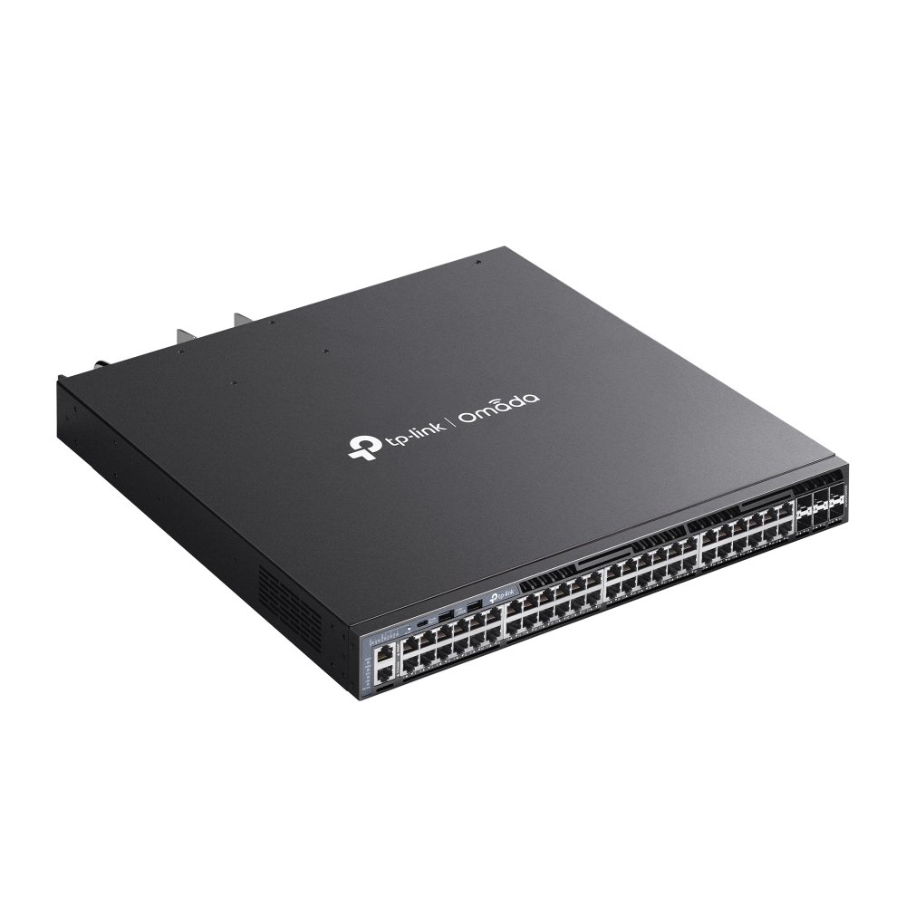 48-портов Gigabit Stackable L3 управляем комутатор с 6 10G слота TP-Link Omada SG6654XHP-photo 3
