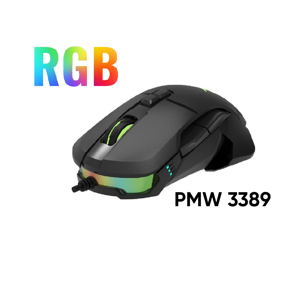 Мишка Delux M629BU PMW3389 USB RGB-photo 1