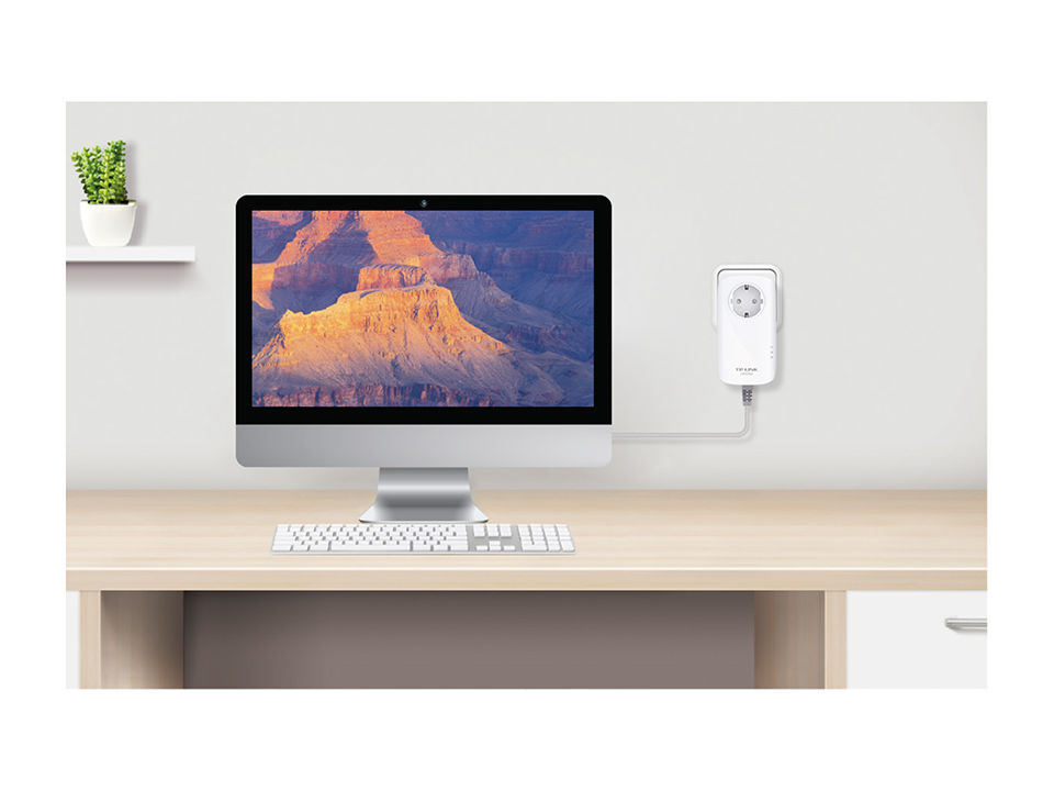 Powerline TP-Link TL-PA8010P KIT AV1200 Gigabit Passthrough-photo 2