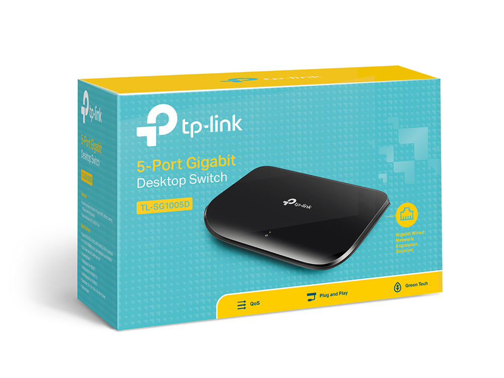 5-портов gigabit комутатор TP-Link TL-SG1005D-photo 3