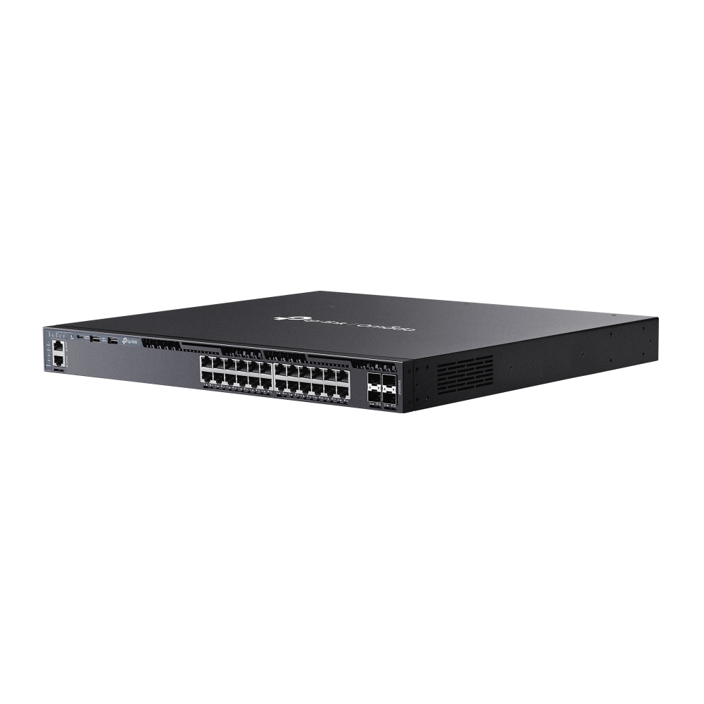 24-портов L3 управляем комутатор PoE+ с 4 10G слота TP-Link Omada SG6428XHP-photo 1