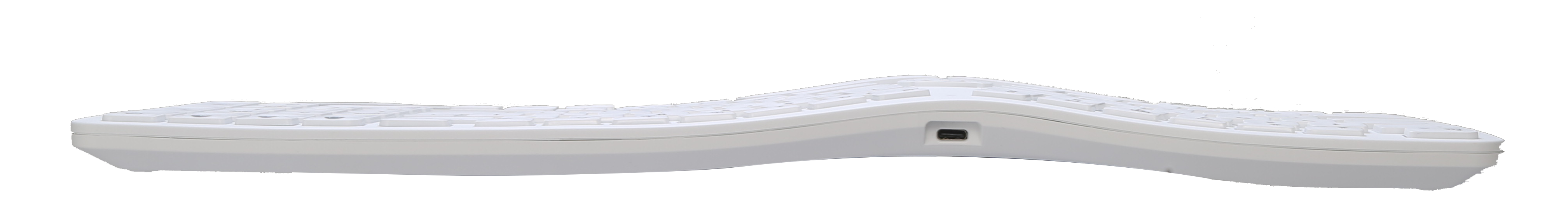 Клавиатура Delux GM902 безжична/Bluetooth бяла US Layout-photo 1