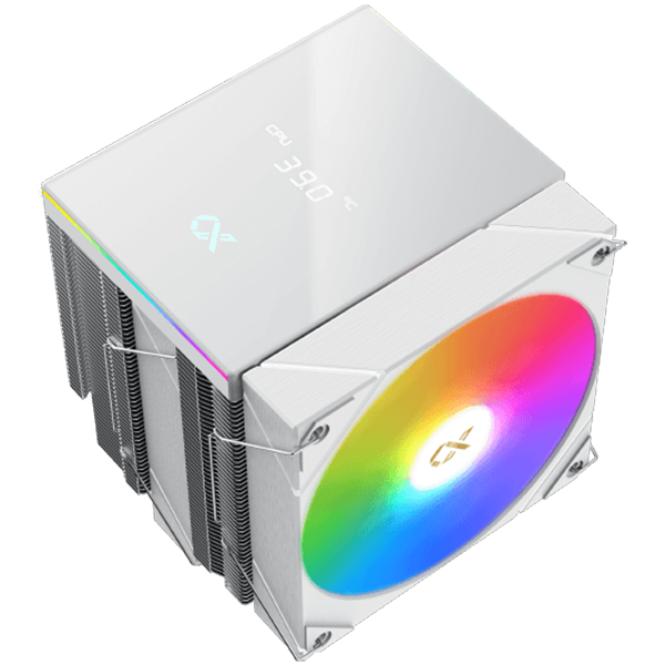 AK6 Dual Digital Arctic (WH, ARGB & Digital LED Panel Top Cover, 2PCS ARGB PWM Fan, Intel Backplate, Mini ARGB LED Controller) - Image 3