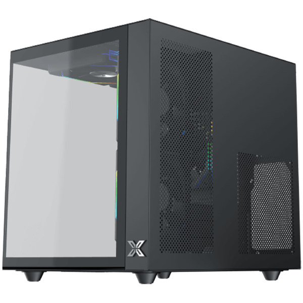 Aqua M Lite (BK, MATX, U3x1 & U2x1, Front & Left TG, 4PCS G22A Reverse & 1PC G22A,ARGB Remote Control Box) - Image 2