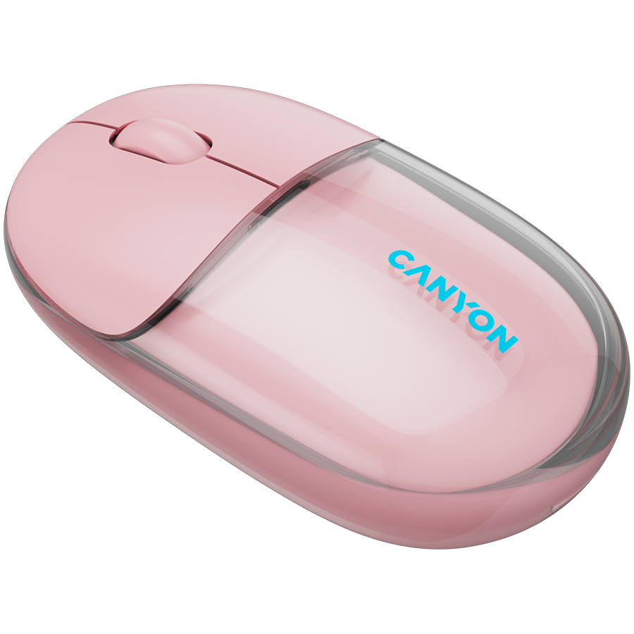 CANYON mouse OnClick 24 BT/ Wireless Transparent/Pink-photo 2