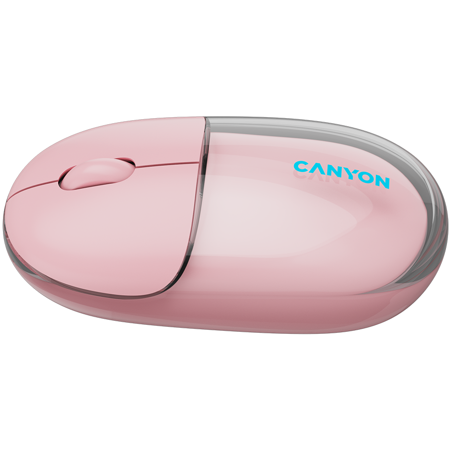CANYON mouse OnClick 24 BT/ Wireless Transparent/Pink-photo 3