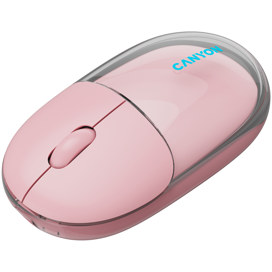 CANYON mouse OnClick 24 BT/ Wireless Transparent/Pink-photo 4