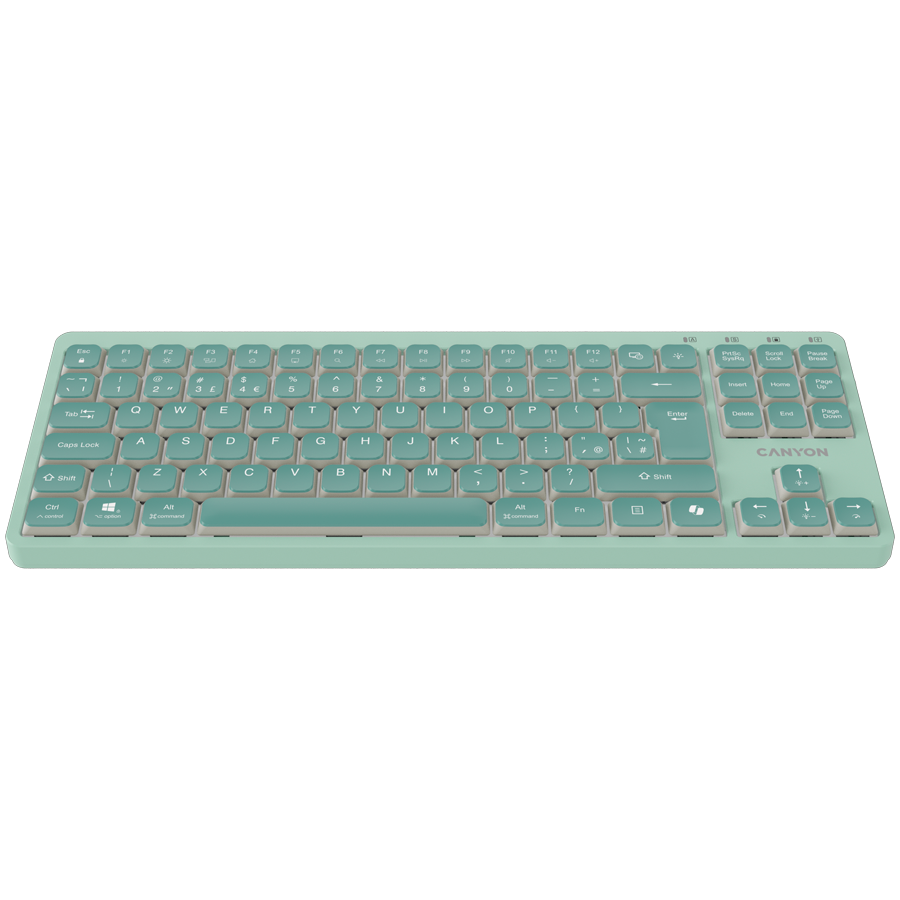 CANYON Keyboard OnType 10 Low Profile EN Wired Green - Image 2