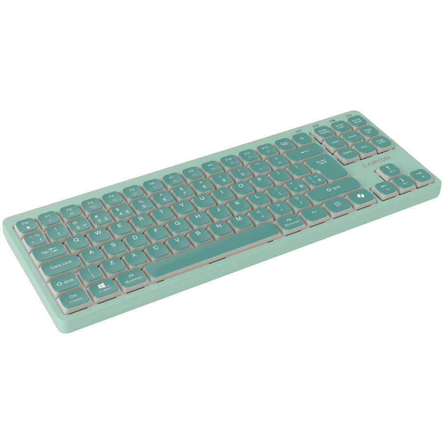 CANYON Keyboard OnType 10 Low Profile EN Wired Green - Image 3
