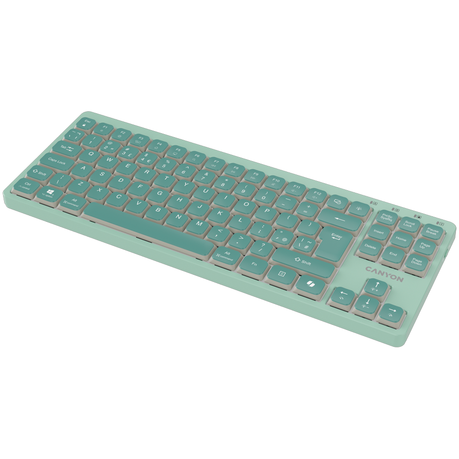 CANYON Keyboard OnType 10 Low Profile EN Wired Green - Image 4
