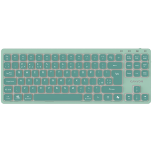 CANYON Keyboard OnType 10 Low Profile EN Wired Green