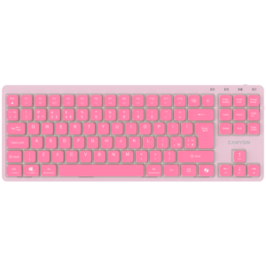 CANYON Keyboard OnType 10 Low Profile EN Wired Pink