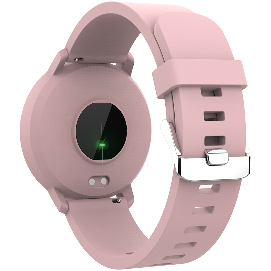CANYON Lollypop SW-63, Smart watch, 1.3inches IPS full touch screen, Round watch, IP68 waterproof, multi-sport mode, BT5.0, compatibility with iOS and android, Pink, Host: 25.2*42.5*10.7mm, Strap: 20*250mm, 45g-photo 2