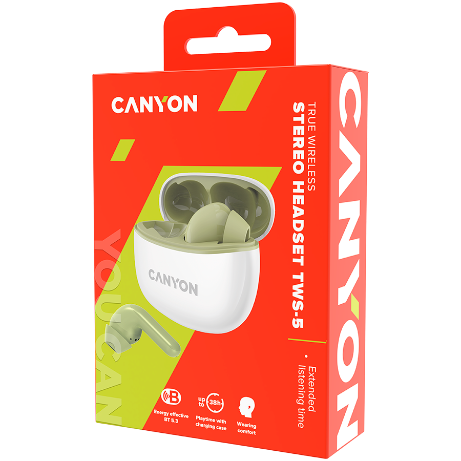 CANYON headset TWS-5 Green - Image 5