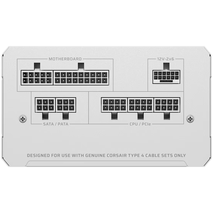 CORSAIR RM850e White, 850 Watt, Cybenetics Gold Certified, Fully Modular-photo 2
