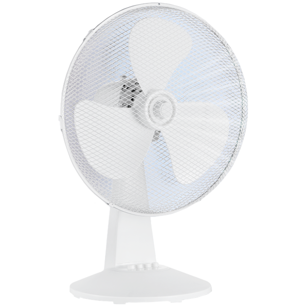 Table fan, 40W, 40cm, 3 speeds, mechanical, noise level: 50-60 dB, Oscillation 80°, Tilting +24° -12°