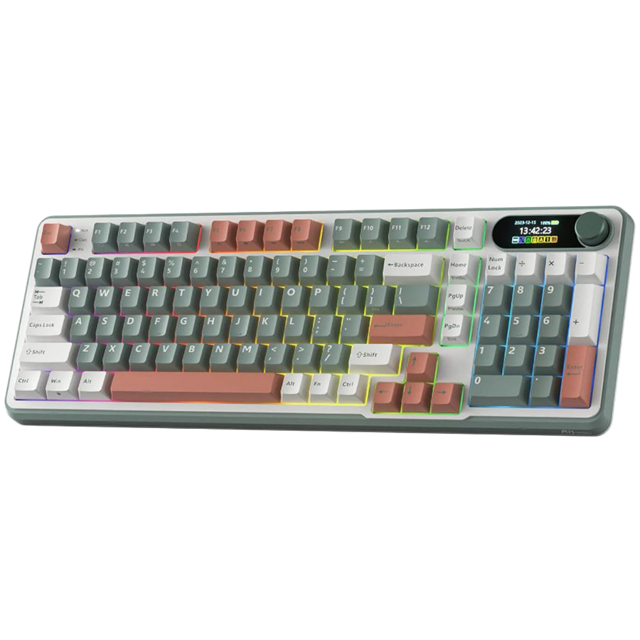 ROYAL KLUDGE RK-S98 Camping Green Gaming Keyboard Chartreuse switch-photo 1