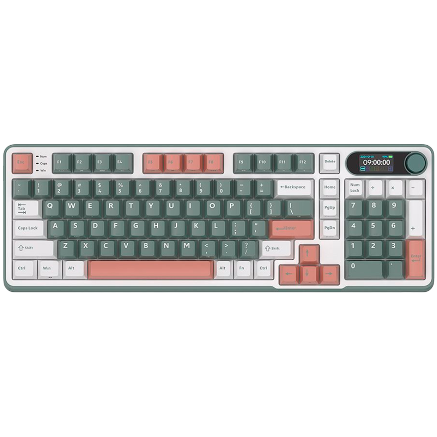 ROYAL KLUDGE RK-S98 Camping Green Gaming Keyboard Chartreuse switch