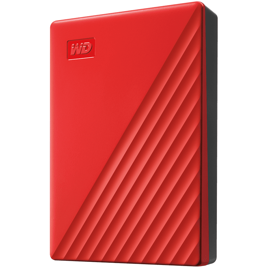 HDD External WD My Passport (4TB, USB 3.2) Red-photo 1