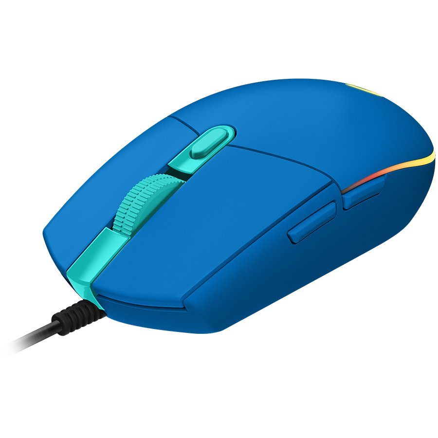 LOGITECH G203 LIGHTSYNC Corded Gaming Mouse - BLUE - USB - Image 3