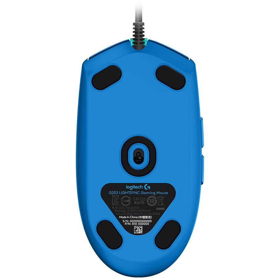 LOGITECH G203 LIGHTSYNC Corded Gaming Mouse - BLUE - USB - Image 4