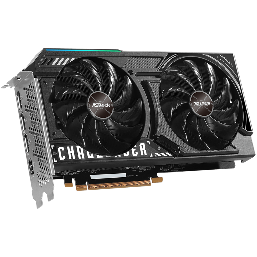 ASROCK Intel Arc B570 Challenger OC 10GB GDDR6 160-bit HDMI 3x DP-photo 3