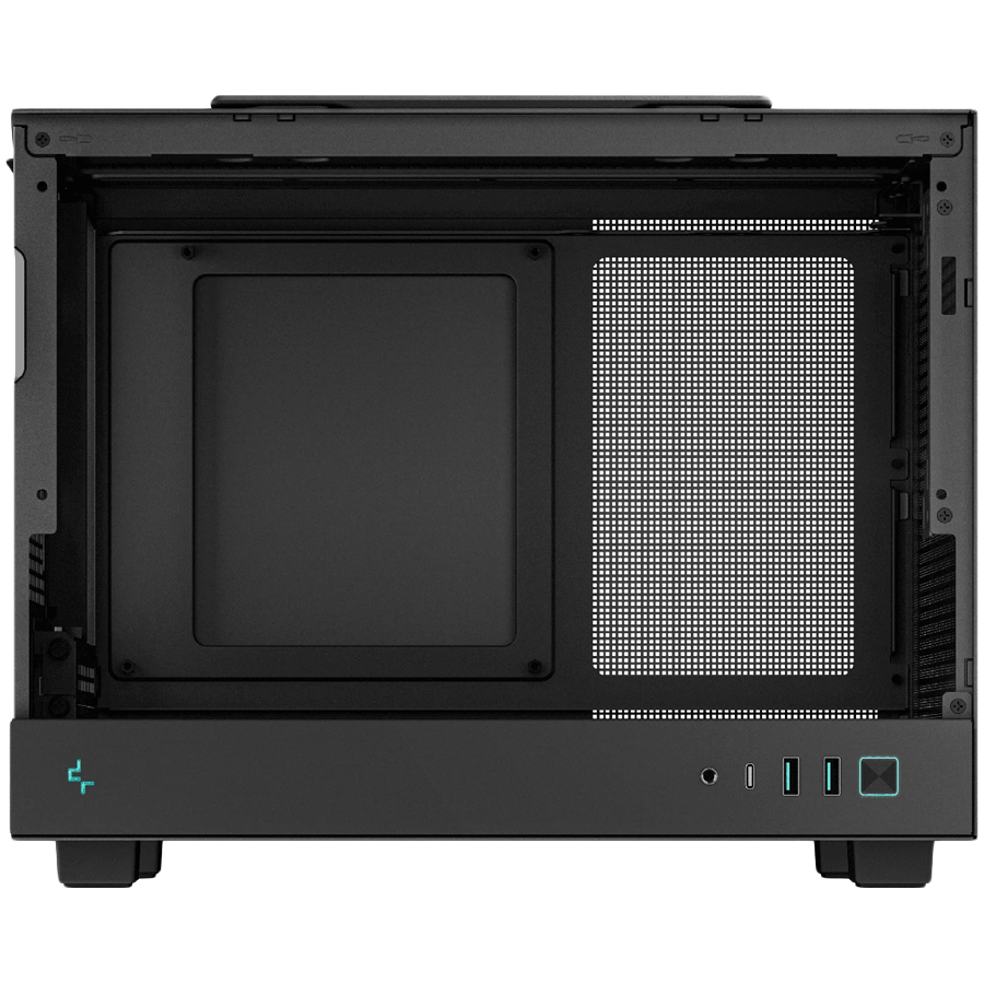 DeepCool CH160, Mini Tower, Mini-ITX, 2xUSB3.0, 1xType-C Gen 2, 1xAudio, Mesh Panel, Black, R-CH160-BKNGI0-G-1 - Image 3