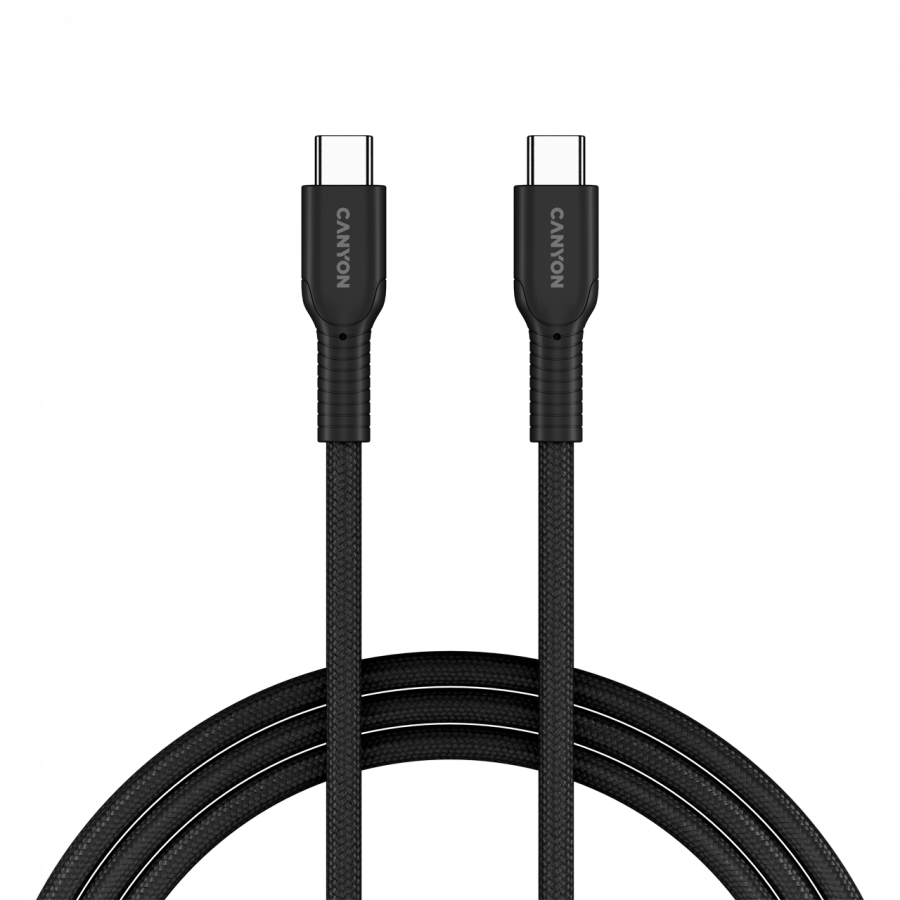 CANYON cable OnWire 60CL C-C 60W COLOR Braided 1m Black - Image 4