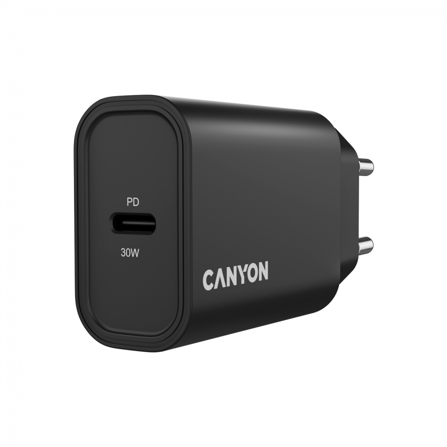 CANYON charger OnCharge 30CL Max Power 30W 1xPD EU Black - Image 5