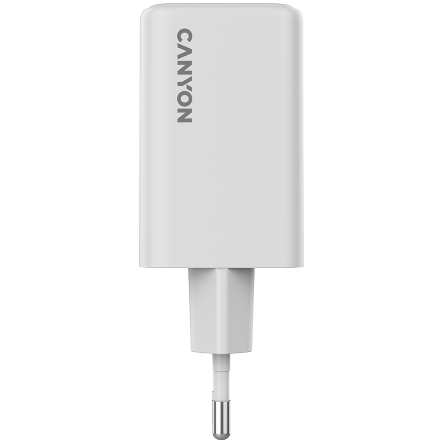 CANYON charger CU65ACC GaN 65W 2xPD 1xQC EU White-photo 1