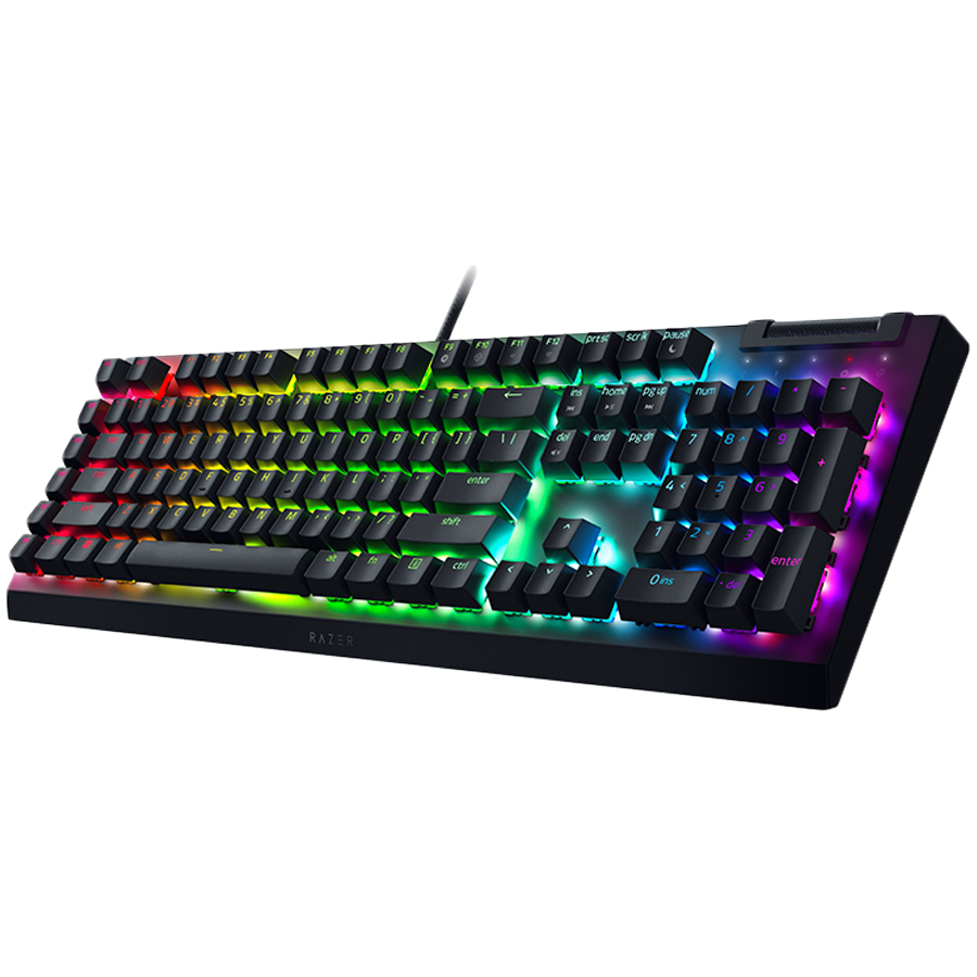 Razer BlackWidow V4 X Mechanical Gaming Keyboard, US Layout, Green Switch, Razer Chroma™ RGB, 6 Macro Keys, Lubricated Stabilizers, Media Roller-photo 1