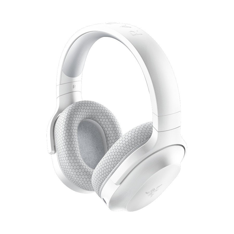 Razer Barracuda X Mercury White Wireless Multi-platform Gaming and Mobile Headset, Razer TriForce 40mm Drivers, Detachable HyperClear Cardioid Mic, Ultra-soft FlowKnit mem foam, 7.1 audio, 50hrs, Dual Wireless, Type-C, Compt PC, PlSt, MD, Ad, iOs