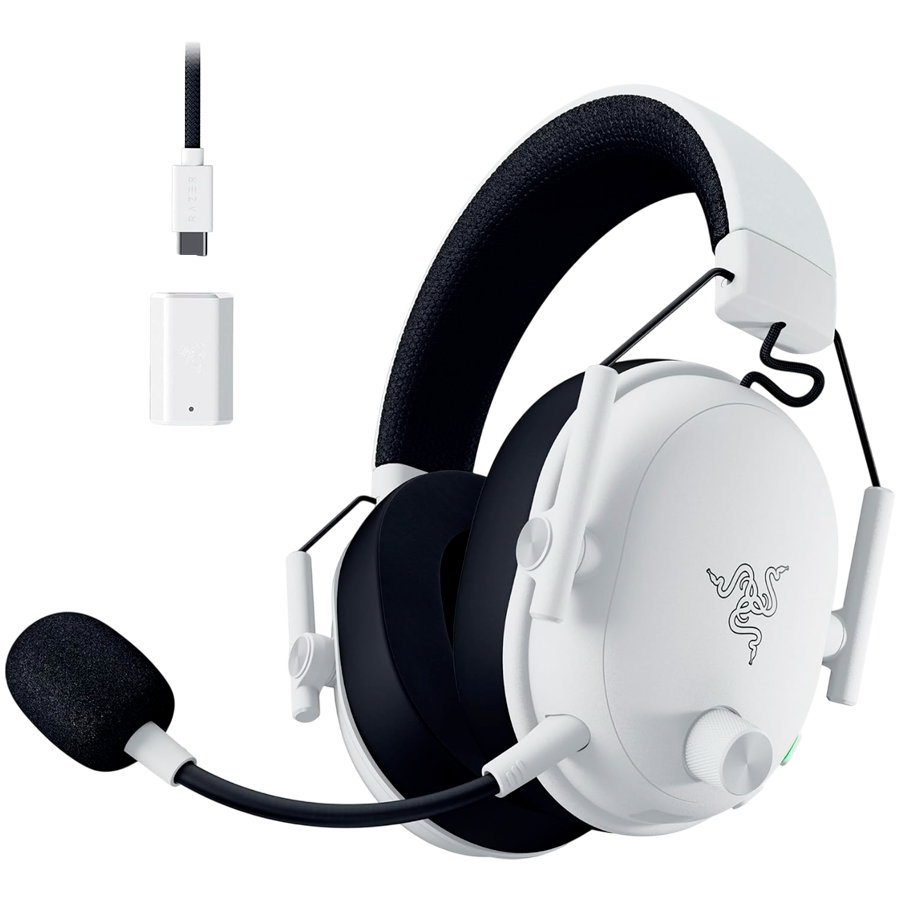 Razer BlackShark V3, Wireless Esports Headset, White Edition-photo 3