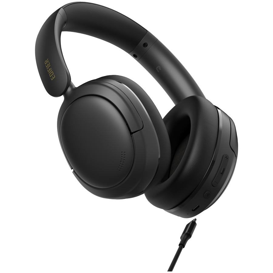 Edifier W800BT SE Wireless Over-Ear Headphones, 40mm Dynamic Titanium-Coated Drivers, BT V5.4, Multipoint Connection, AI Call Noise Reduction, Up To 45H Battery, USB-C, Black-photo 1