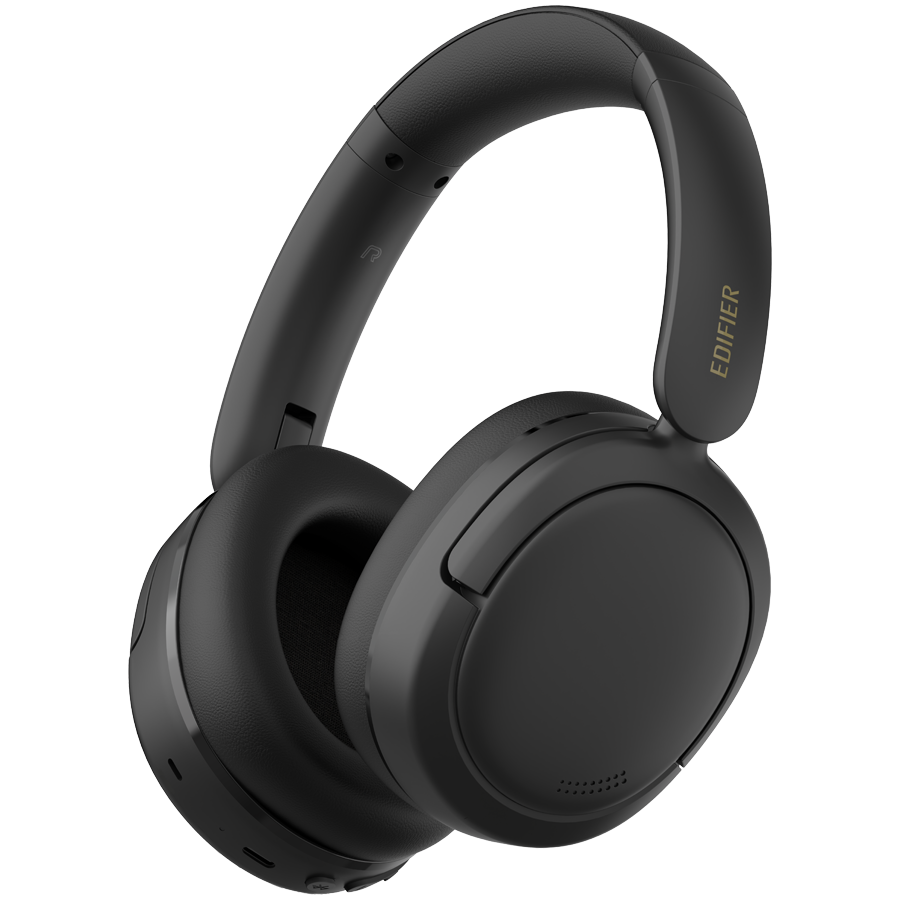 Edifier W800BT SE Wireless Over-Ear Headphones, 40mm Dynamic Titanium-Coated Drivers, BT V5.4, Multipoint Connection, AI Call Noise Reduction, Up To 45H Battery, USB-C, Black
